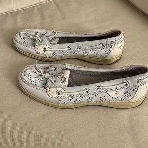 Light Blue Suede Sperry Top-Siders